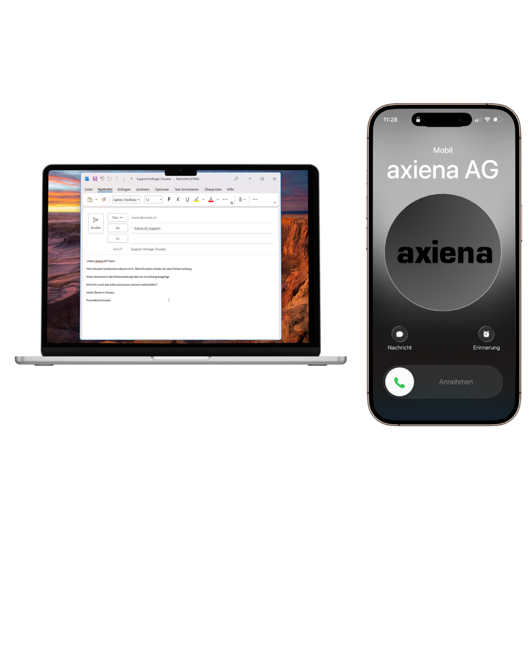 axiena IT-Support – Ein Anruf genügt